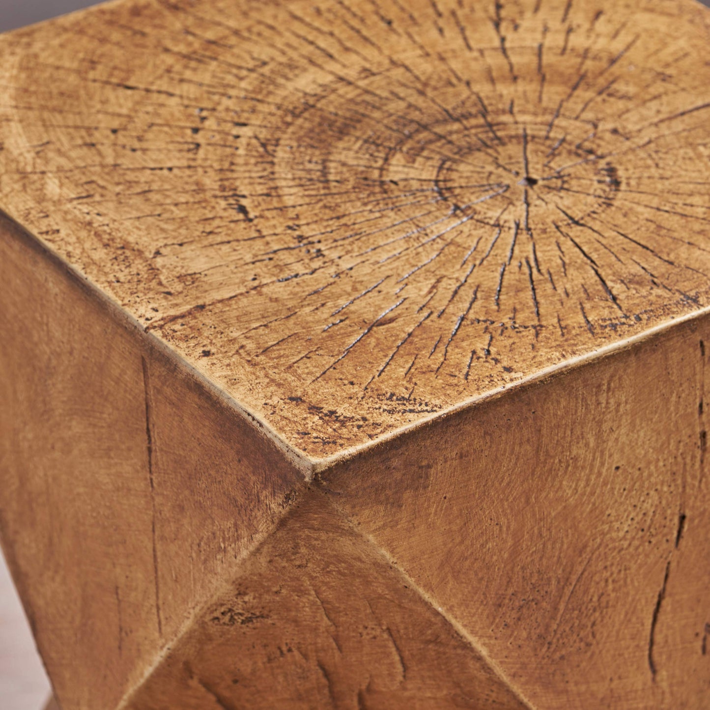 Christopher Knight Home Manuel Light-Weight Concrete Accent Table, Natural, 12.5D x 12.5W x 17.75H in