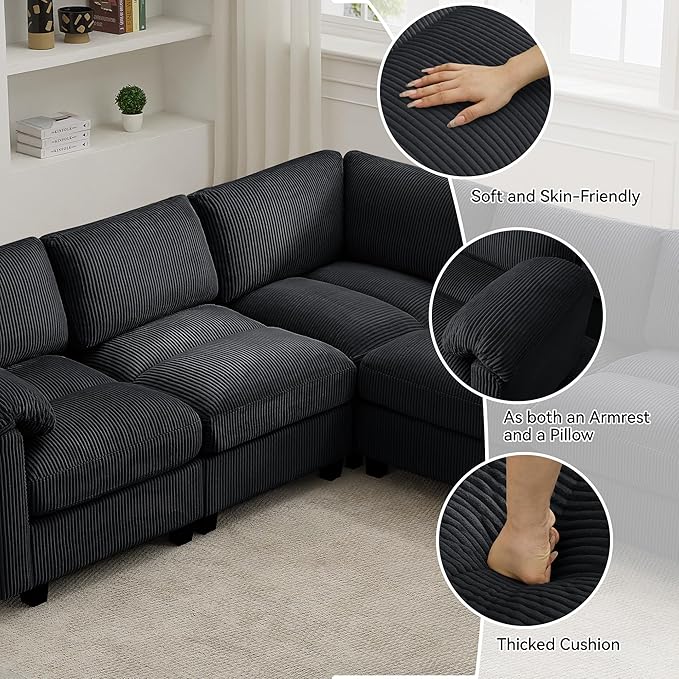 87'' U-Shaped Sectional Sofa