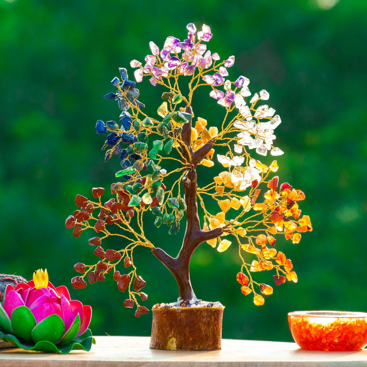 Reikved 7 Chakra Tree of Life, Crystals and Healing Stones, Birthday Gifts for Women - Crystal Tree for Positive Energy, Home Office Decor, Cool for Women Under 30, Secret Santa Gift