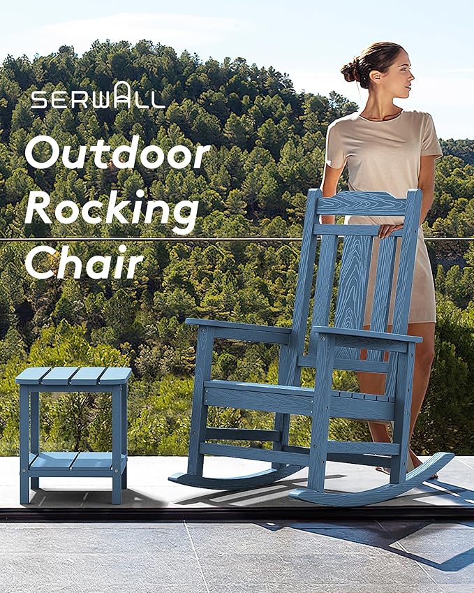 SERWALL HDPE Outdoor Rocking Chair