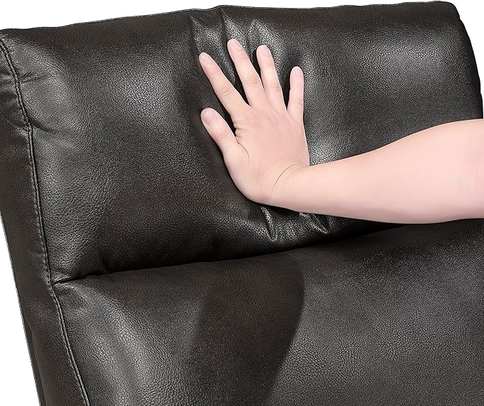 Lexicon Manual Recliner Chair, Faux Leather Reclining Chair, Wall Hugger