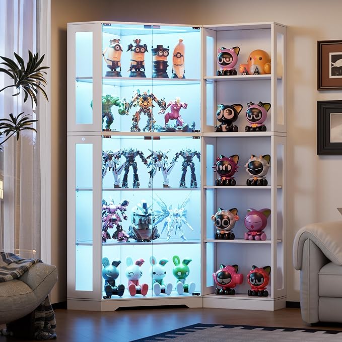 PAKASEPT Corner Display Curio Cabinet