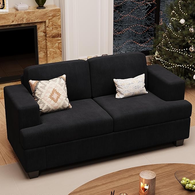 YOUDENOVA 63” Corduroy Loveseat Sofa Couch