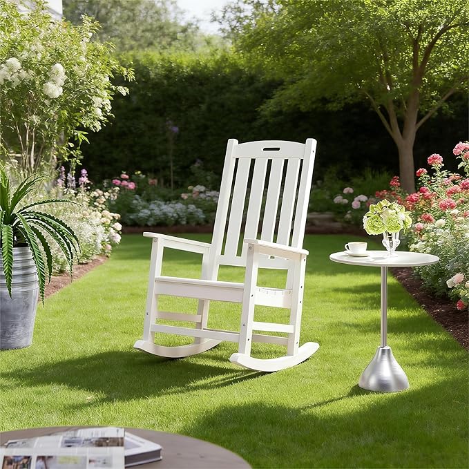 Psilvam Oversized Outdoor Rocking Chair,