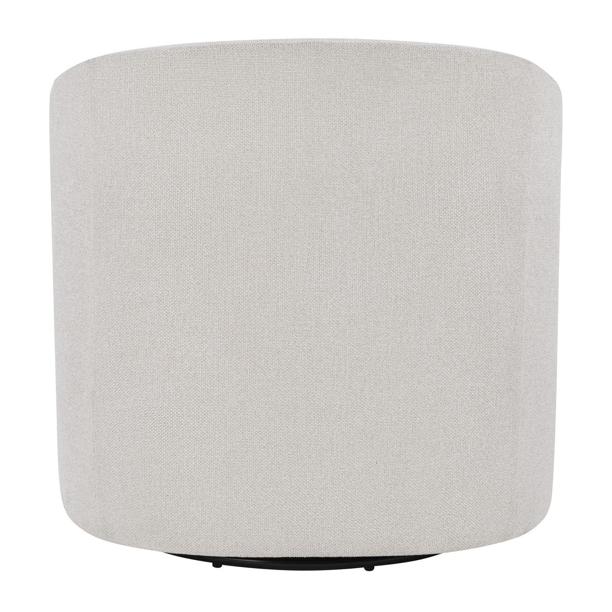 OSP Home Furnishings Parker Upholstered Swivel Tub Accent Chair, Cream Fabric