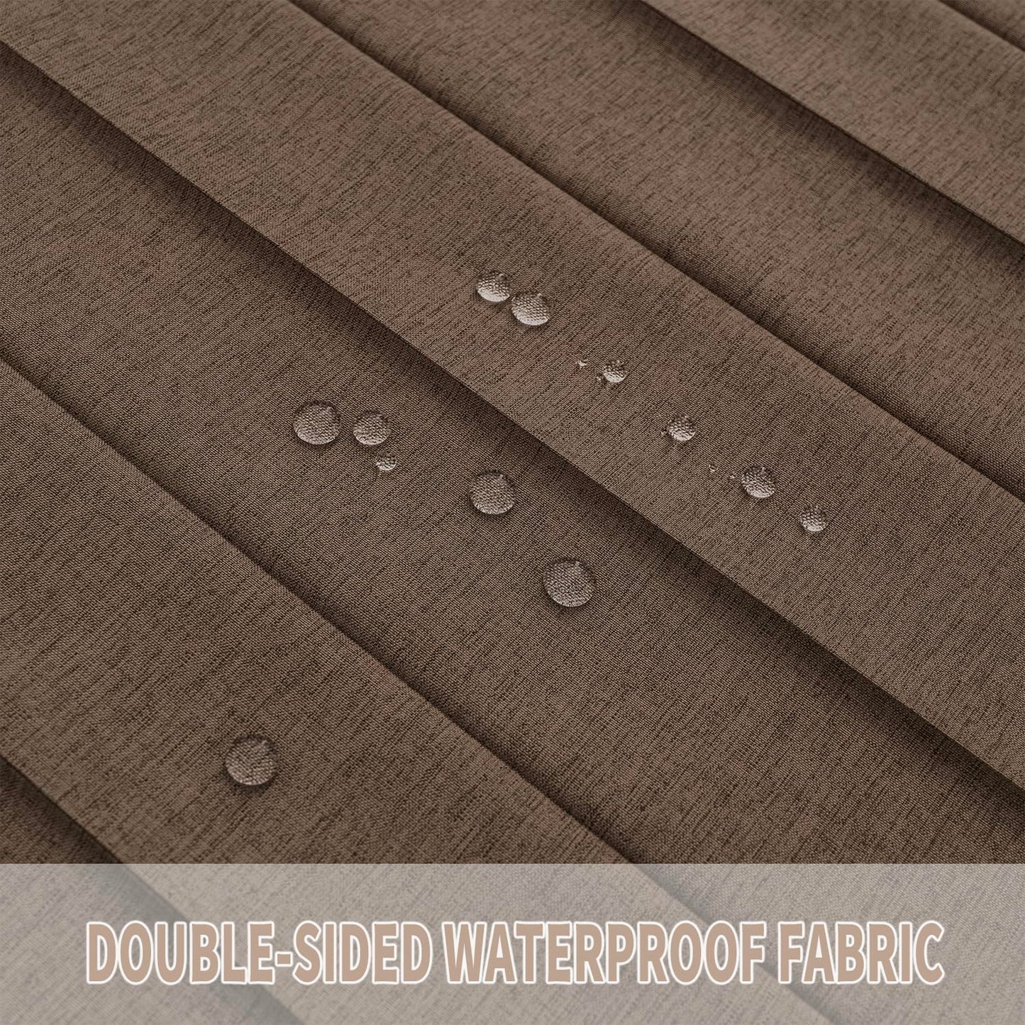 Vatge Door Curtains for Doorways - Brown Curtains for Closets Doors Privacy Room Divider for Room Separation,1 Panel with Tieback, W39 x L78, Brown