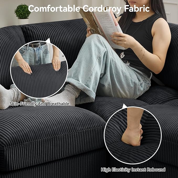 87'' U-Shaped Sectional Sofa