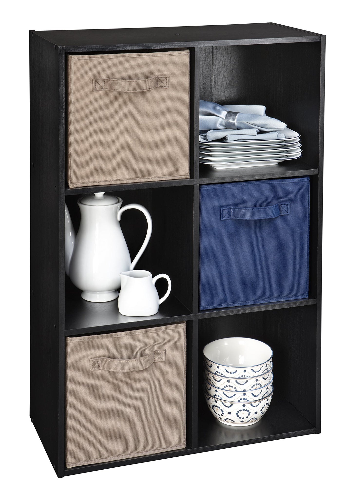 ClosetMaid 1574 Cubeicals Organizer, 6-Cube - Black