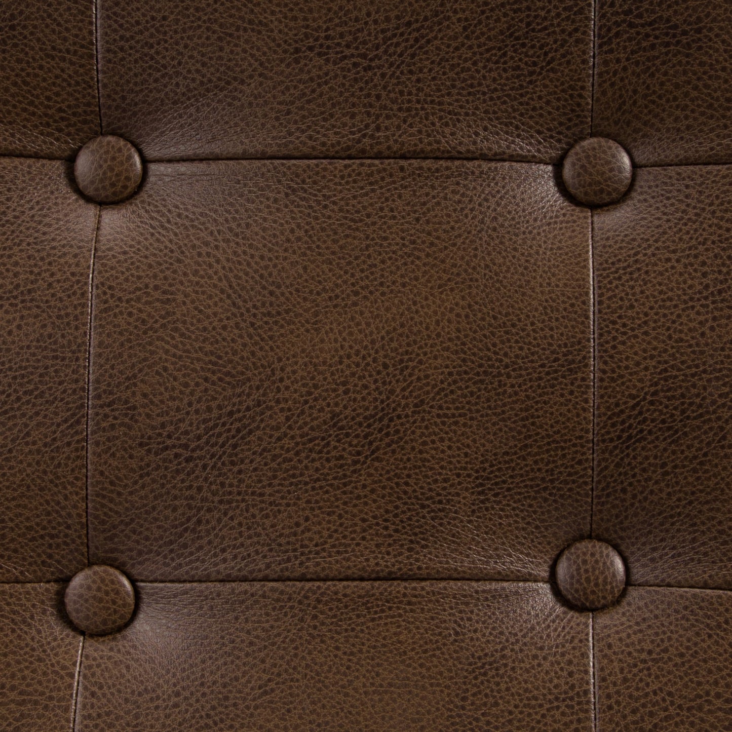 HomePop 46" Tufted Storage Bench - Antique Brown