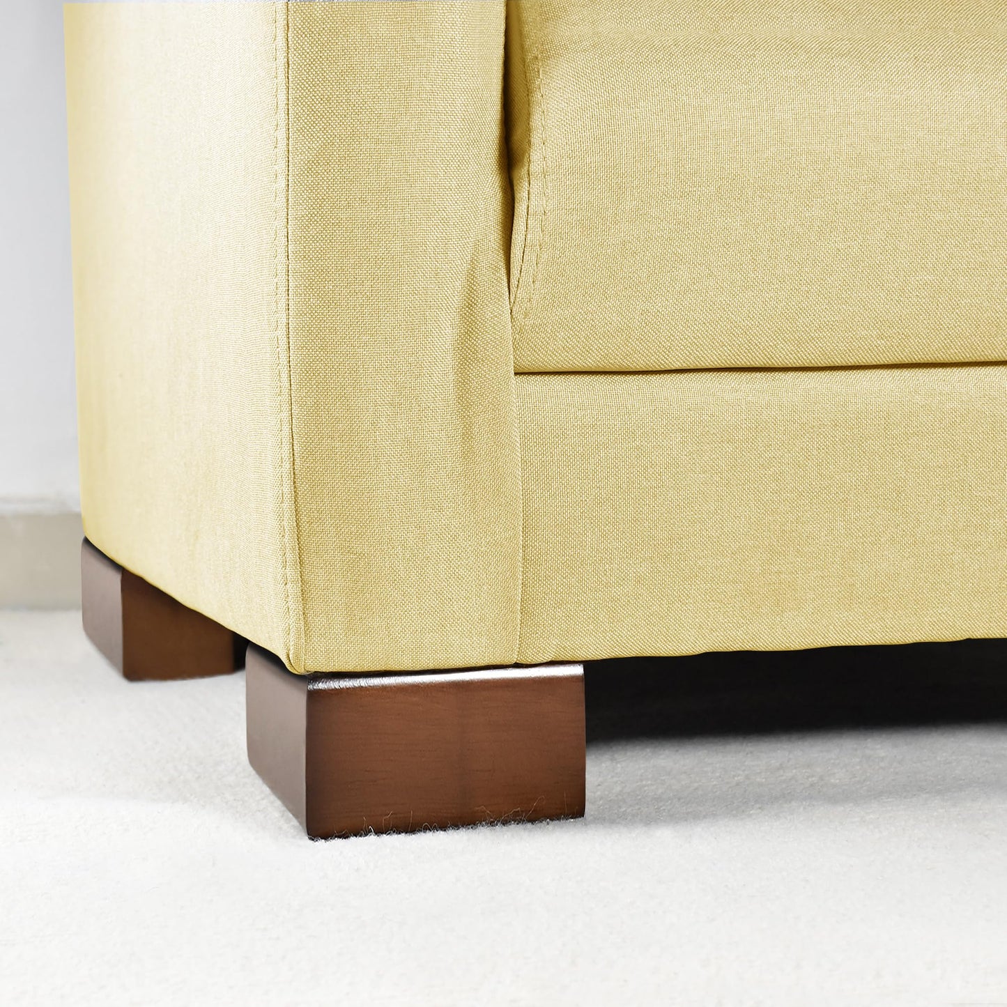 AORYVIC Solid Wood Legs for Furniture, L-Shaped Bed Risers, 3 inch Furniture Legs for Sofa Couch Dresser Cabinet Table, Couch Sofa Feet, Furniture Risers, Bed Lifters 4 Pack