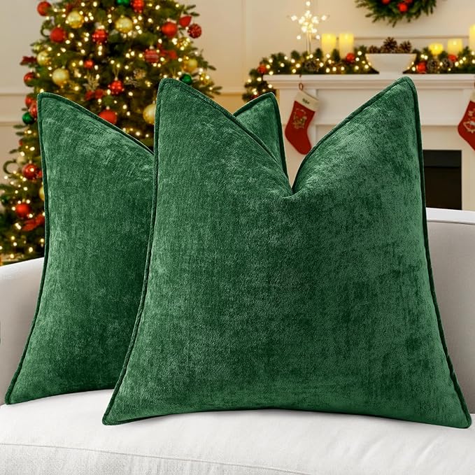 decorUhome Summer Couch Throw Pillow Covers 18x18 Set of 2, Decorative Soft