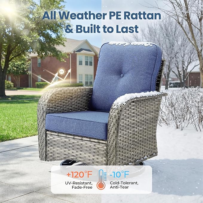 Weaxty 8 Pieces Outdoor Patio Furniture Sets