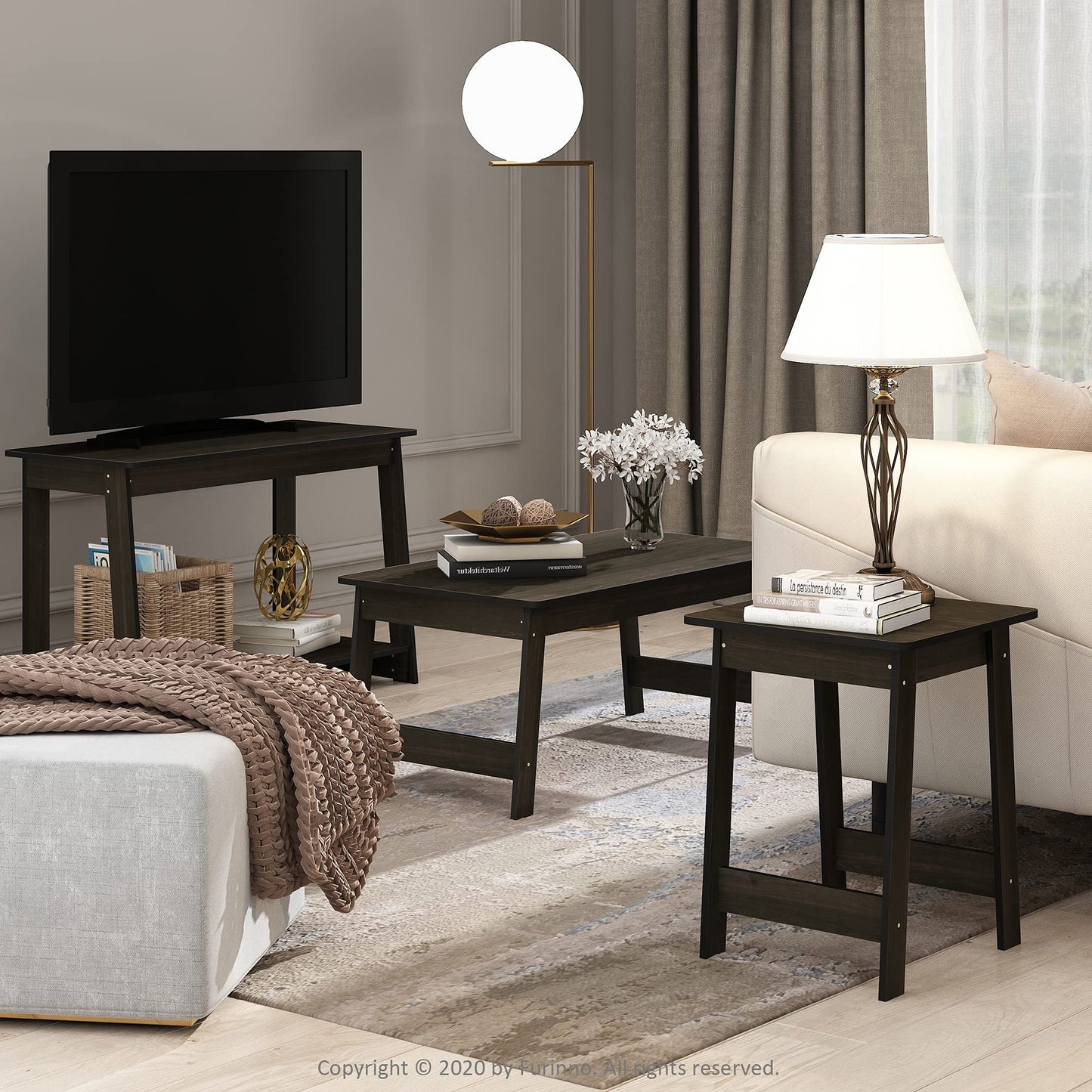 Furinno Beginning Coffee Table, Espresso