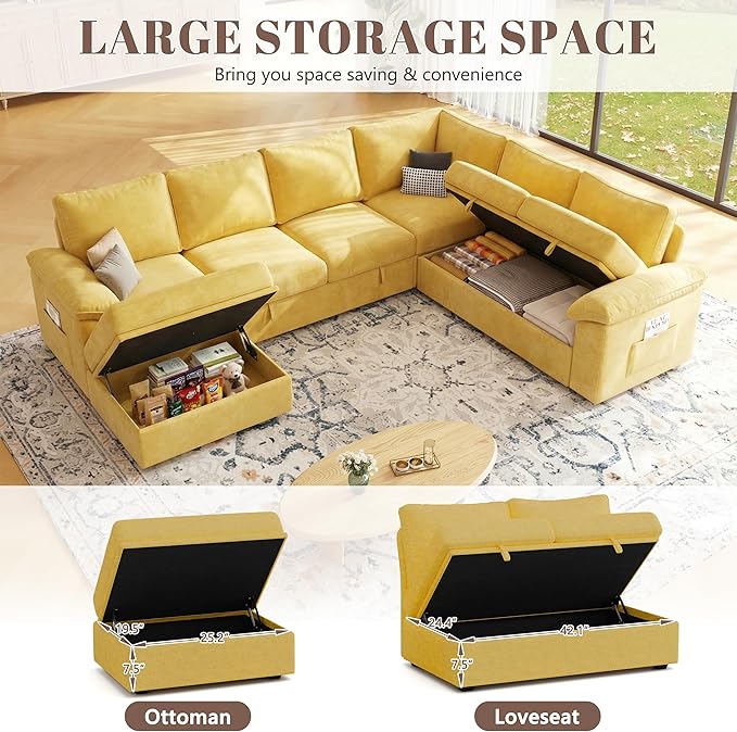 108 Inch Modular Sectional Sofa