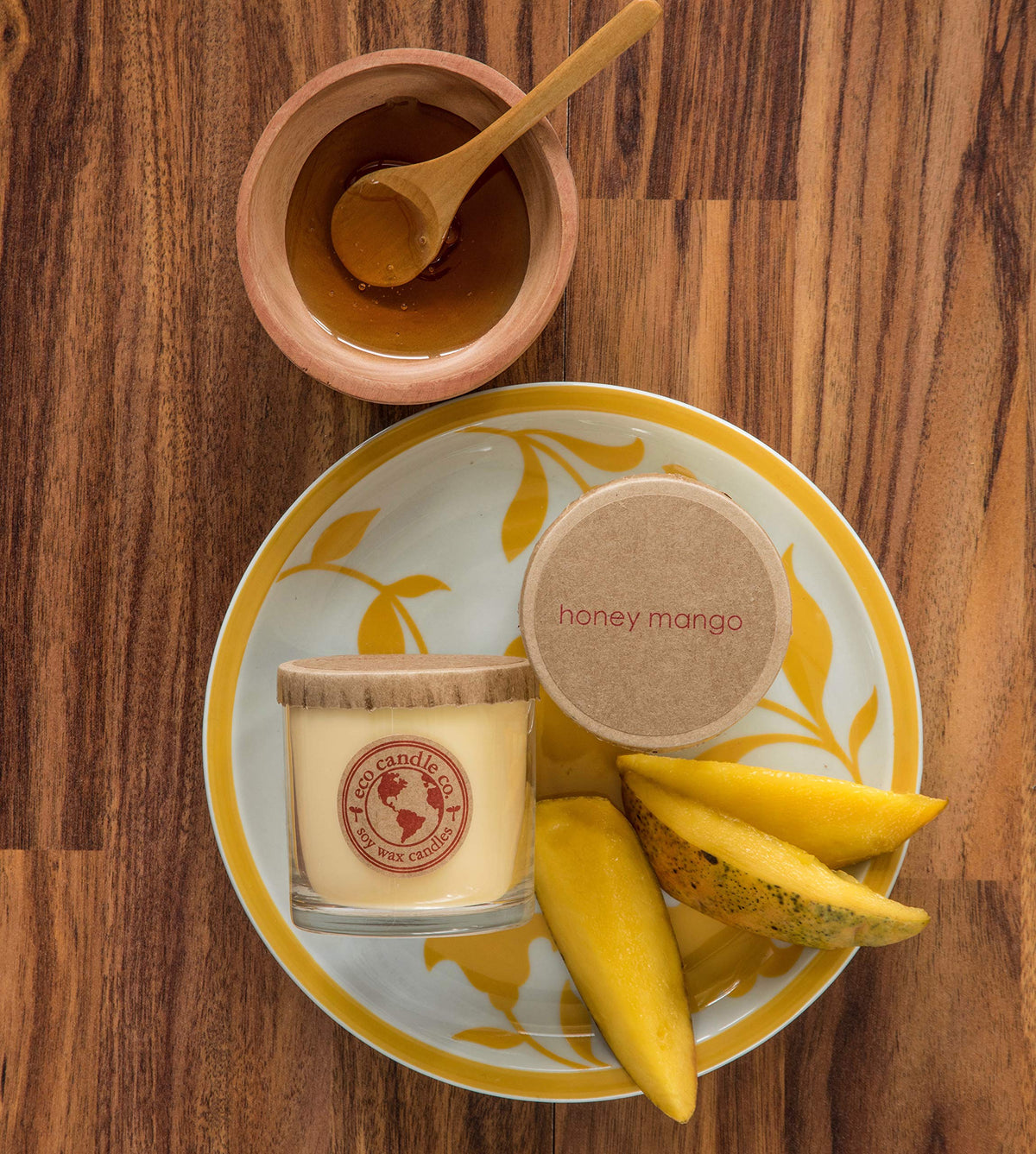 Eco Candle Co. Recycled Candle, Ocean Waves, 6 oz. - Scents of Marine Air, Citrus, & Musk - 100% Soy Wax, No Lead, Kraft Paper Label & Lid, Hand Poured, Phthalate Free,