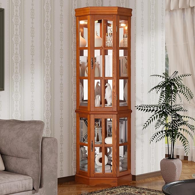 Seeutek Corner Curio Cabinet