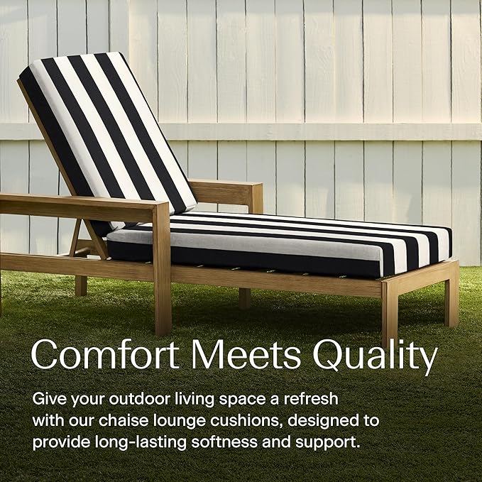 Honeycomb Outdoor Chaise Lounge Cushion
