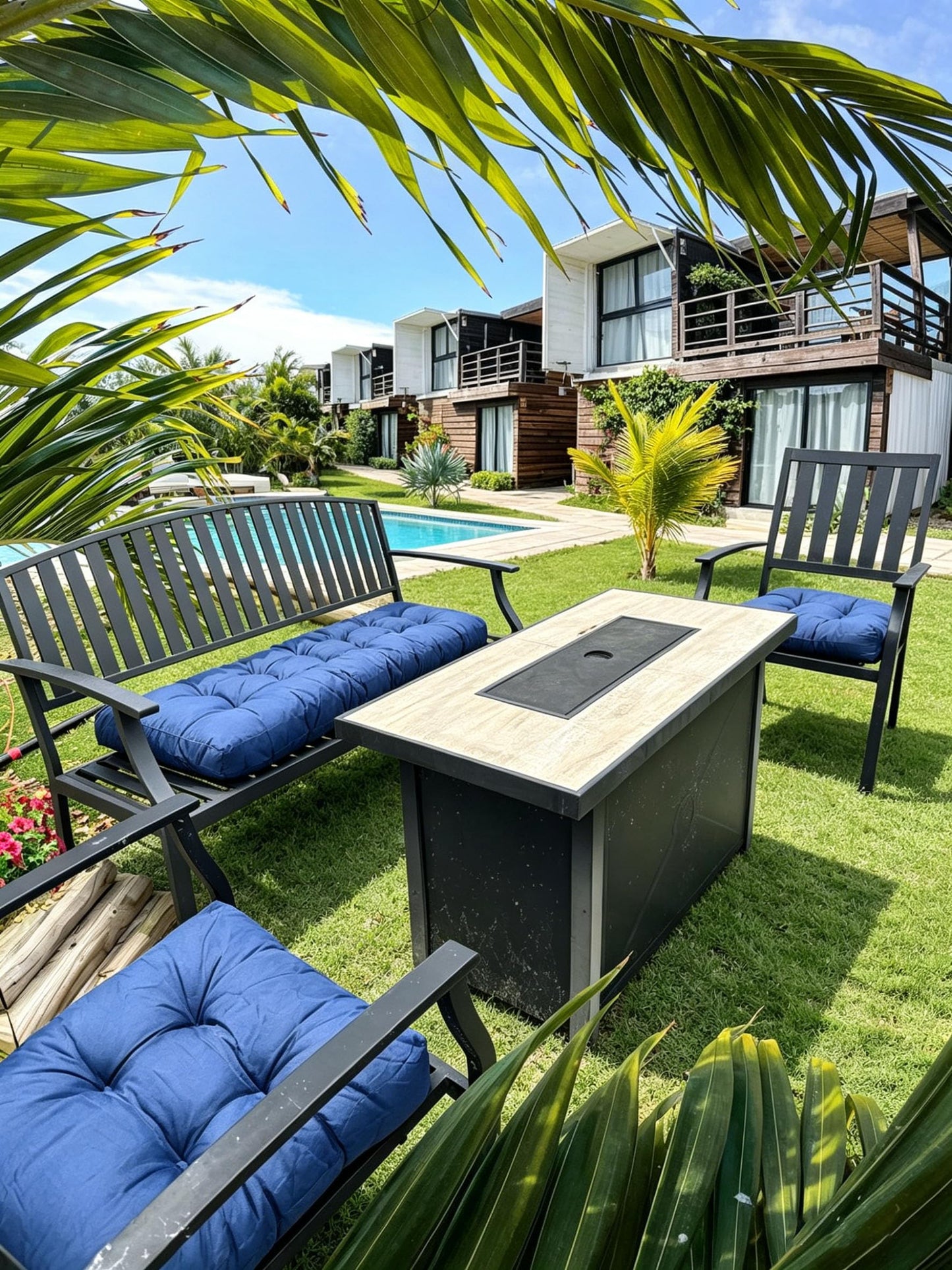 Dizaolive Wicker Chair Outdoor Loveseat Patio Cushions Homes Couch Garden Lawn
