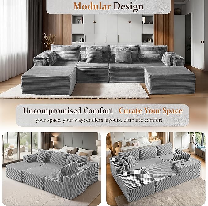 37" Cloud Sectional Couch Ottoman