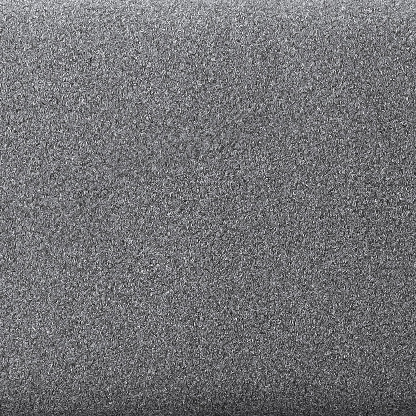 Studio Living Wentworth 19" Round Ottoman, Urban Transitional, Fully Assembled, Faux Sherpa Fabric, Gray