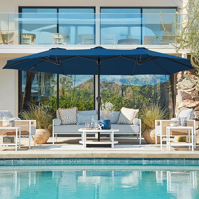 SUPERJARE 15FT Outdoor Patio Umbrella