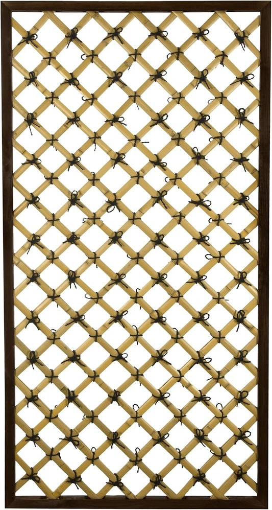 Red Lantern 6 ft. x 3 ft. Tall Traditional Bamboo Trellis