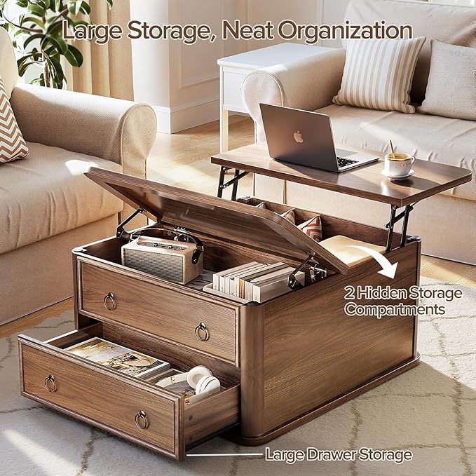 Memobarco 31.5" Lift Top Coffee Table