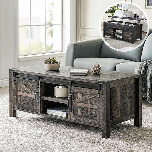 OKD 48" Farmhouse Lift Top Coffee Table