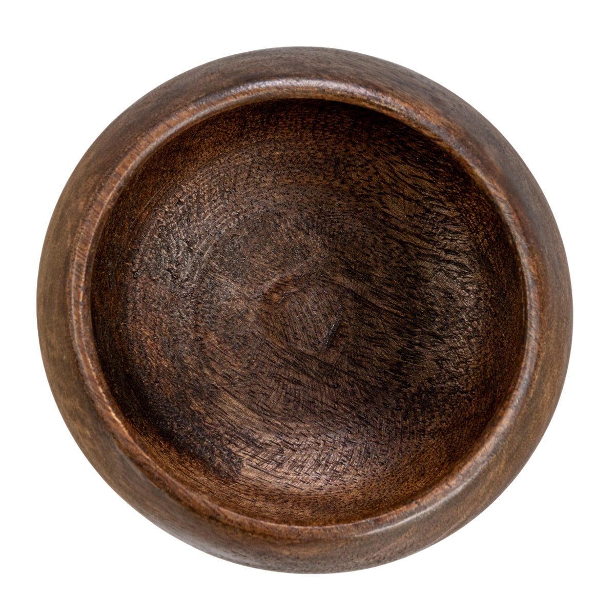 Creative Co-Op Mango Wood Bowl, Walnut Finish