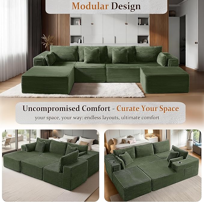 37" Cloud Sectional Couch Ottoman