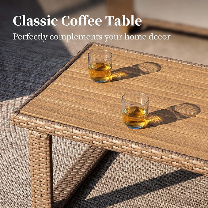 SUNSHINE VALLEY 4 Pieces Patio Furniture Set