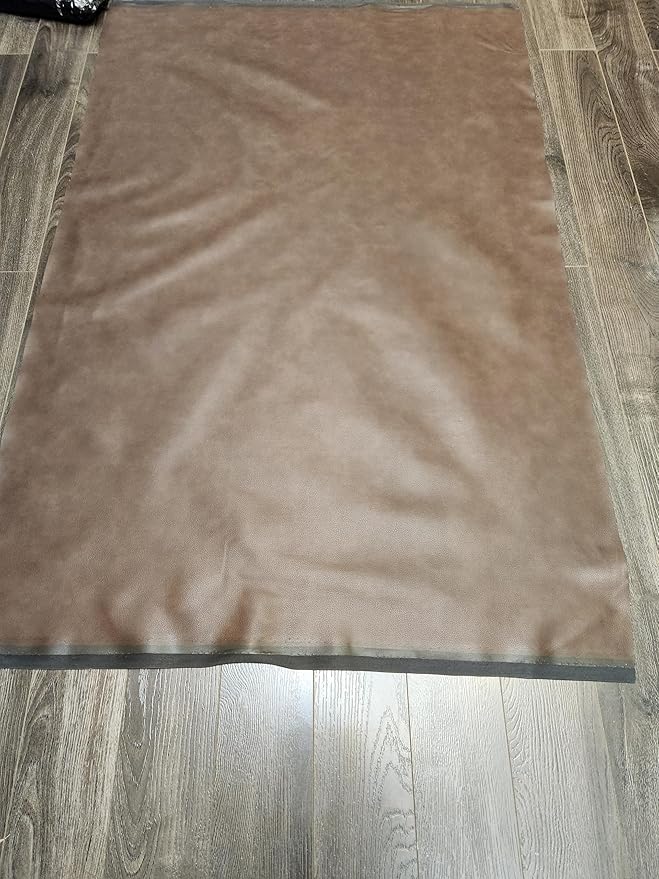 NAT Leathers | Cacao Brown Pebblegrain Soft Faux Vegan Leather PU | 4 Yards Cut