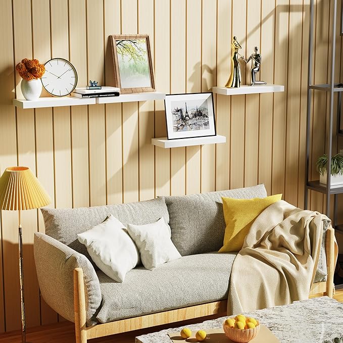 Bellsal Floating Shelves for Wall, Living Room, Bathroom Storage, Book Shelf