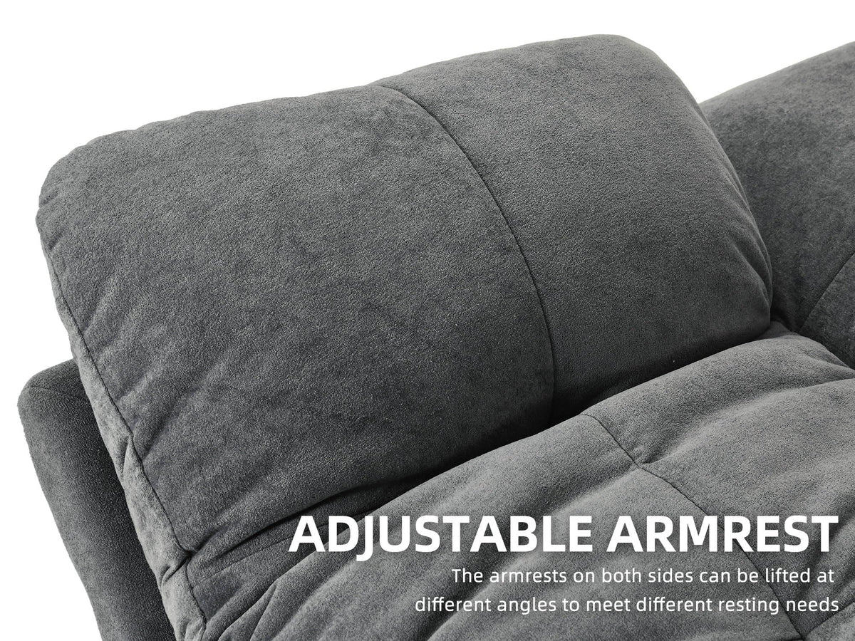 YITAHOME Convertible Futon Sofa Bed, 70" Folding Futon Set for Living Room Home Office Aprtment, Modern Futon Couch with Adjustable Backrest & Armrests, Recliner Lounge, Loveseat Sofa