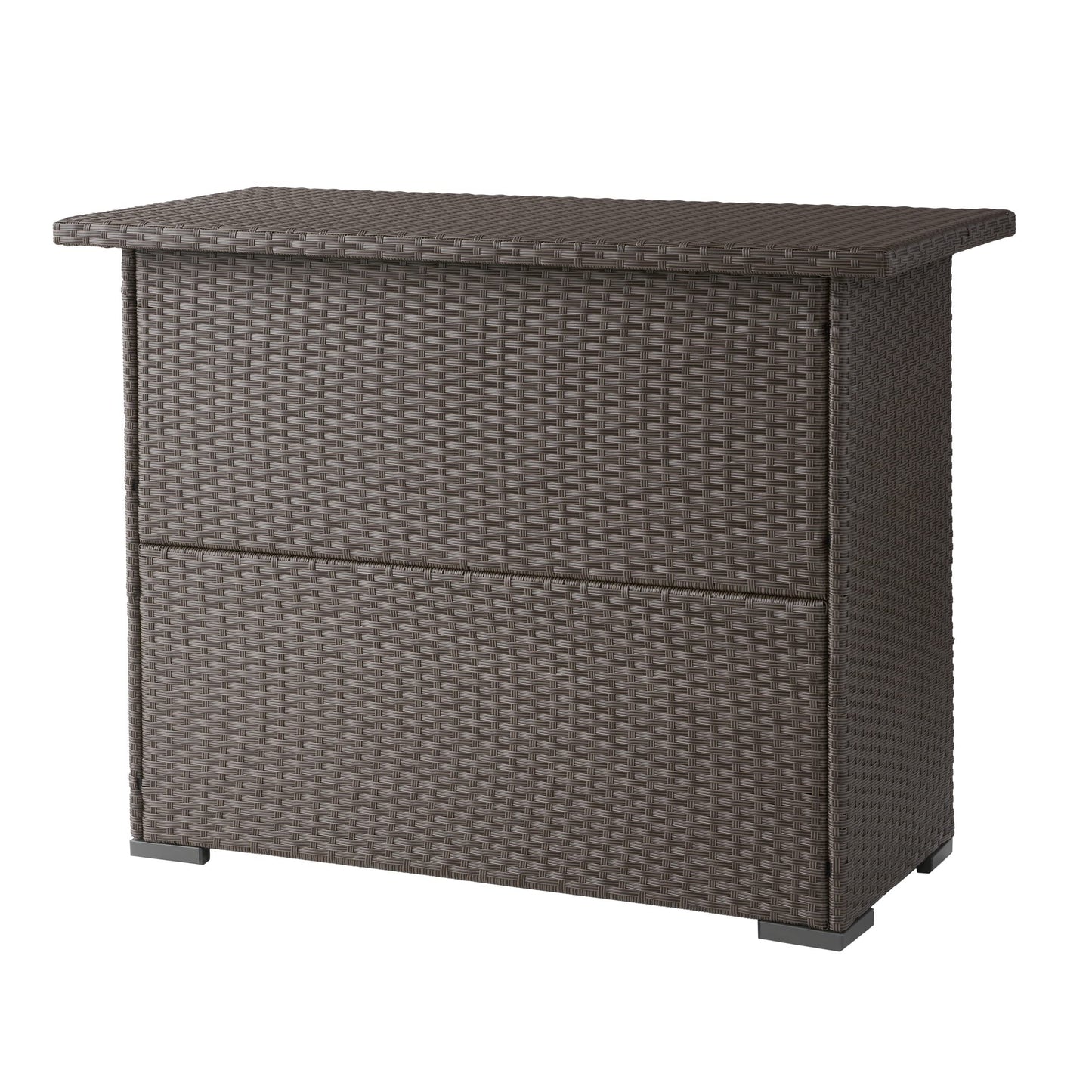 Christopher Knight Home Trinidad PE Bar, Dark Brown, Dimensions: 51.50”L x 25.15”W x 39.00”H