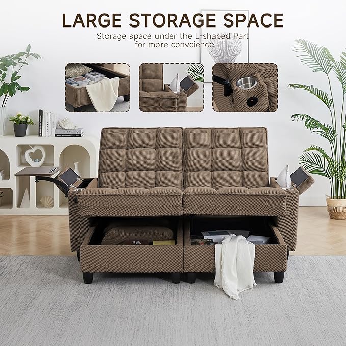 Auvsoce 71" Loveseat Recliner Chair