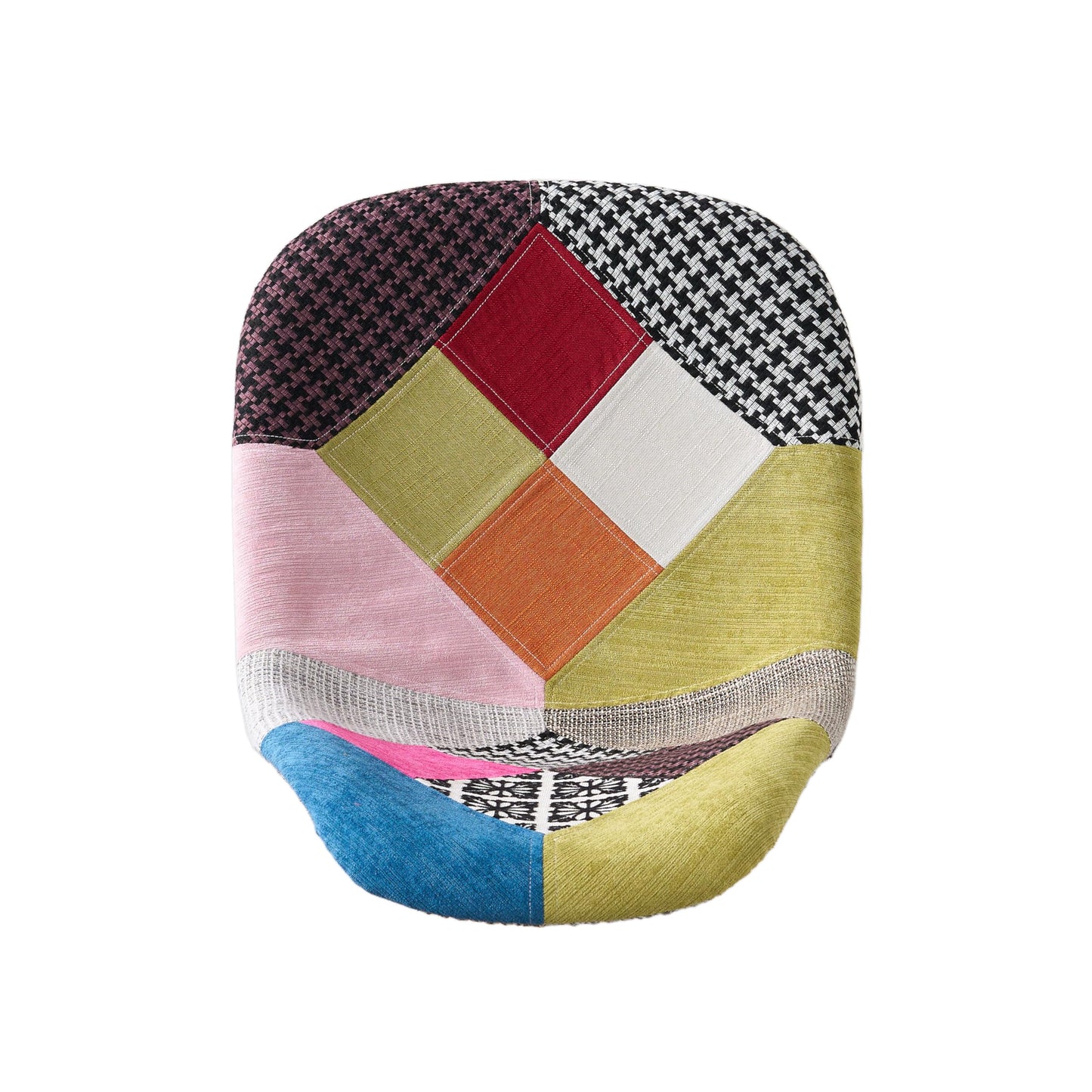 Christopher Knight Home Wilmette Fabric Chair with Chromed Legs, Patchwork 18D x 21W x 32H in