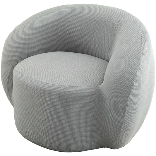 STARINGIRL Stretch Swivel Barrel Chair Sofa Cover Slipcovers Mid Century Modern Accent Chair Modern Curved Cover for Home Hotel Office Cafe Furniture Protector