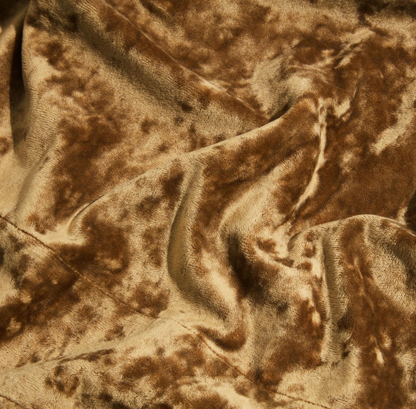 Chezmoi Collection Lux Caramel Gold Crushed Velvet Curtains 2 Panel Set - 72 inches Long Room Darkening Luxury Distressed Velvet Rod Pocket Window Drapes for Living Room Bedroom 50" W x 72" L