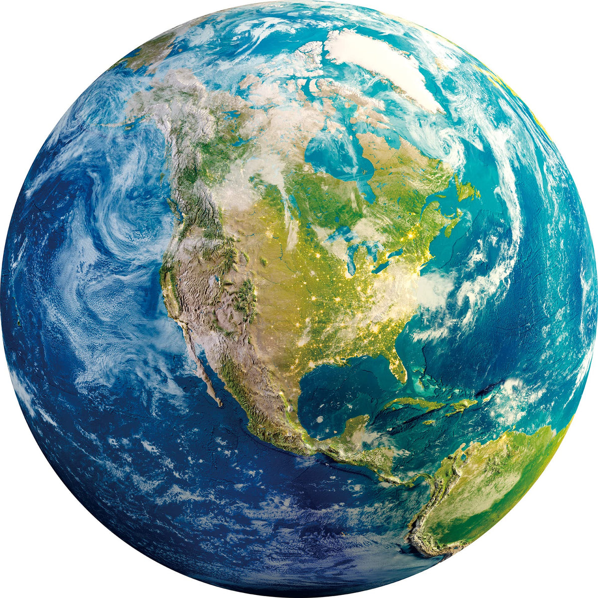 Space Earth Puzzles for Adults 1000 Pieces, Round Planet Solar System Puzzles, Hard Circle Galaxy Jigsaw Puzzles as Space Wall Decor