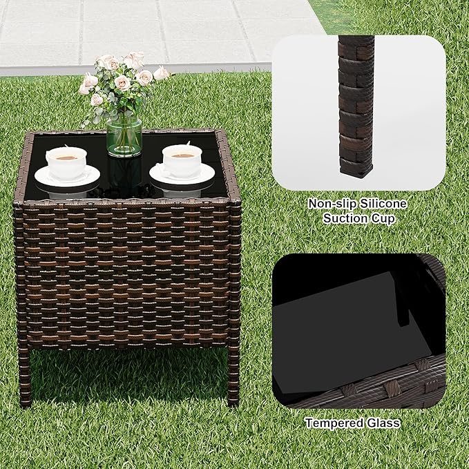 GarveeLife 3 Pieces Patio Furniture Set, Outdoor Furniture Sets