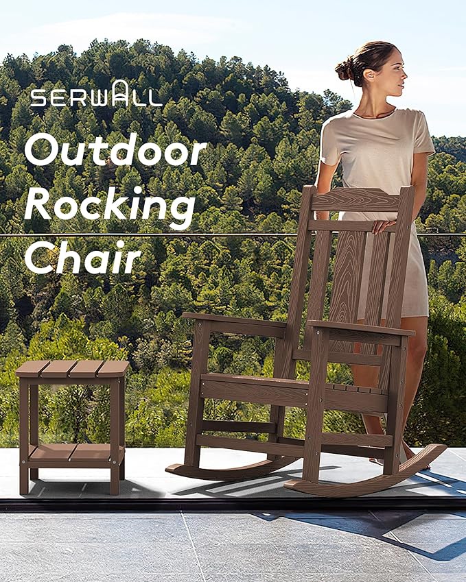 SERWALL HDPE Outdoor Rocking Chairs