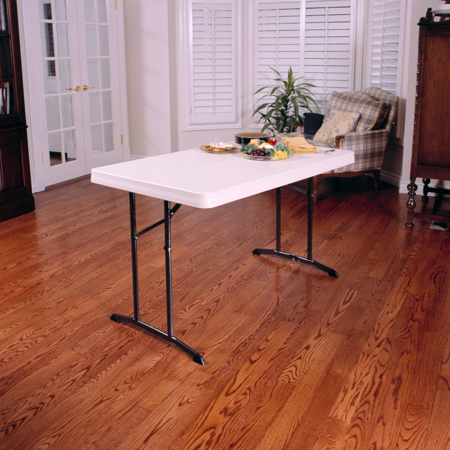 Lifetime 80568 48" x 30" Wide Folding Utility Table, 1