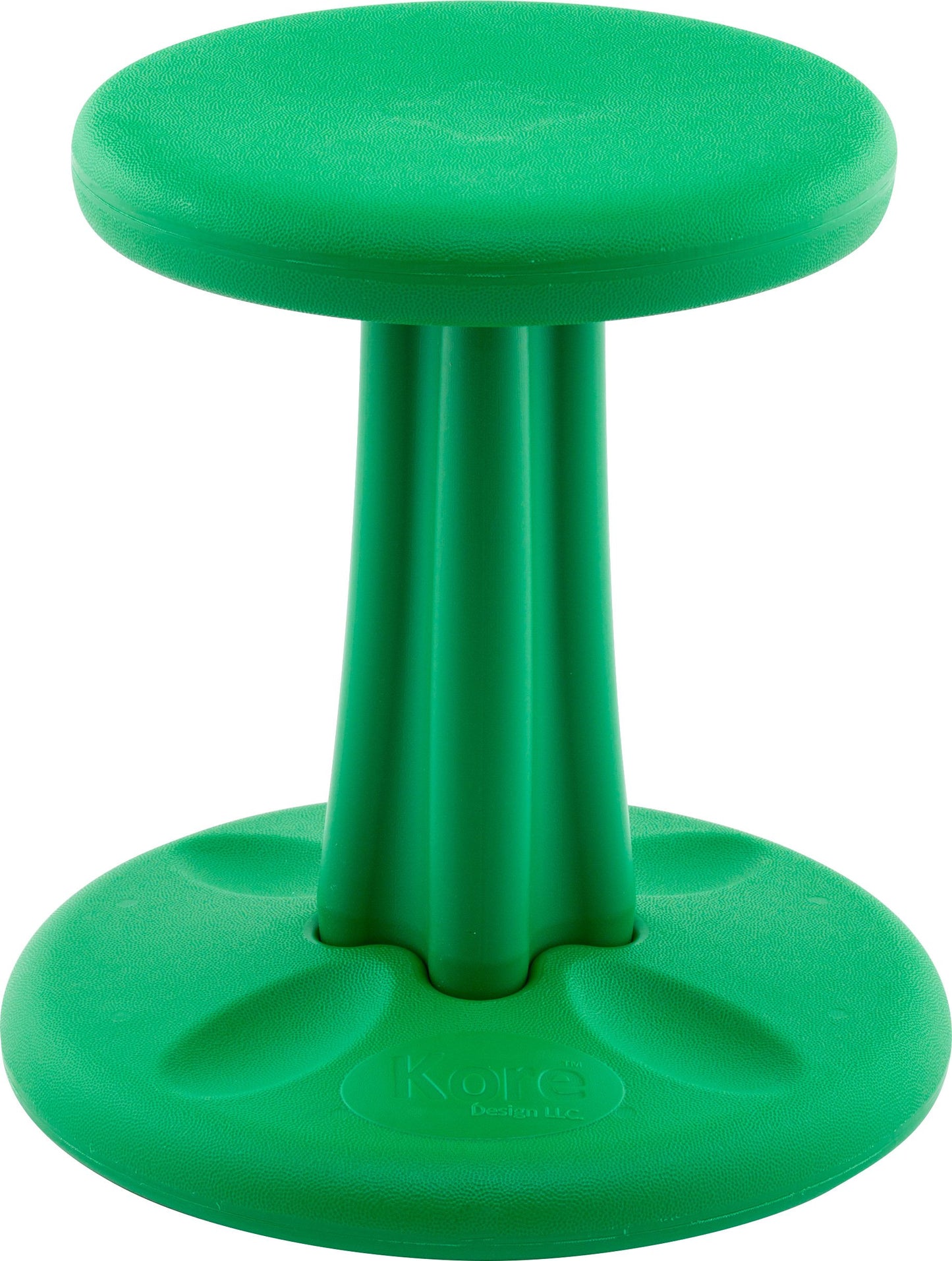 KORE Design Wobble Stool Chair, Girls + Boys Kid Desk Stools, Ergonomic Small Office Chairs, Flexible Seating for Active Child, ADD/ADHD, Classroom, School, Home, Kids (14in), Age 6-7 yrs, Green