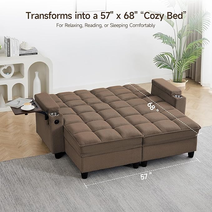 Auvsoce 71" Loveseat Recliner Chair