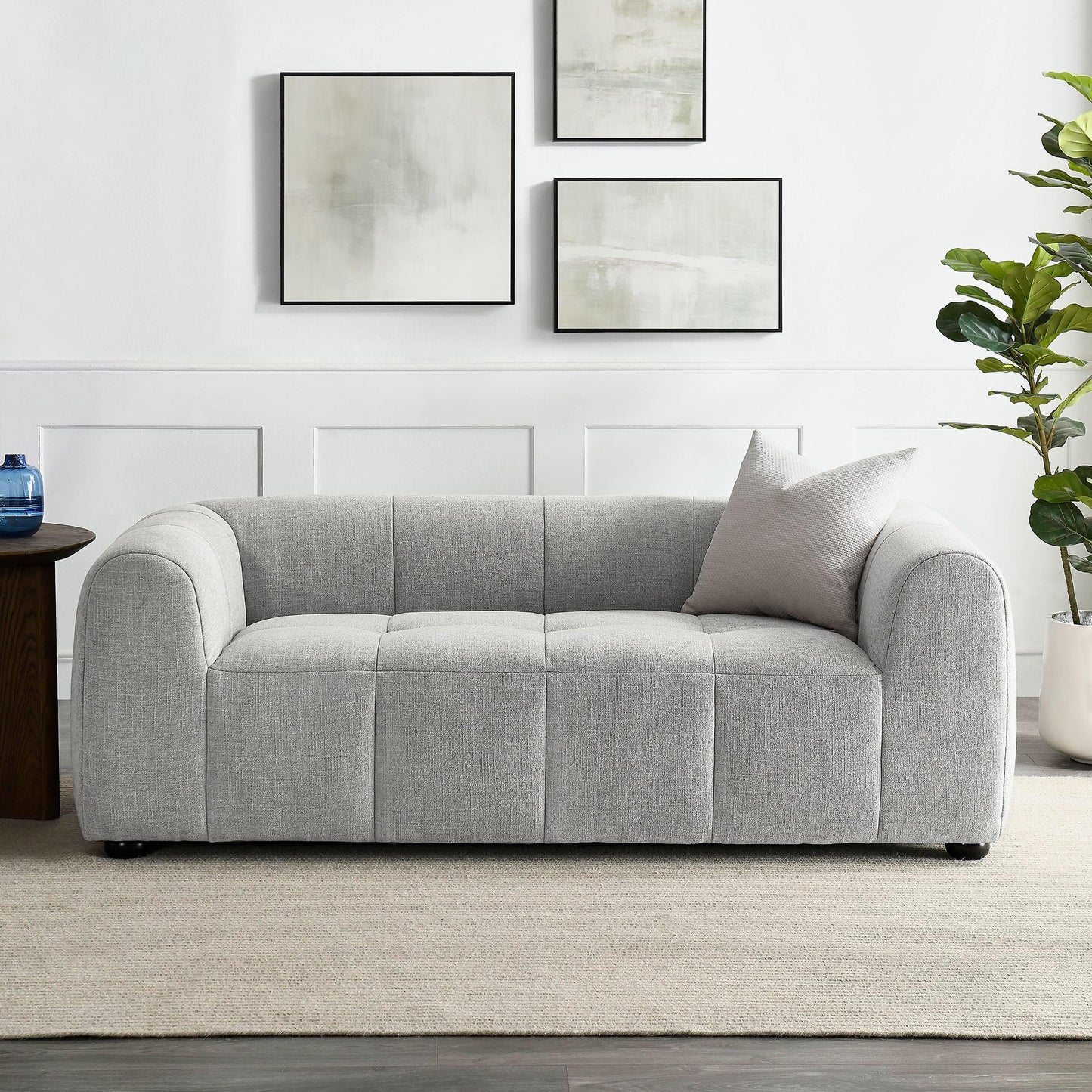 Modway Liana Love Seats, Pewter