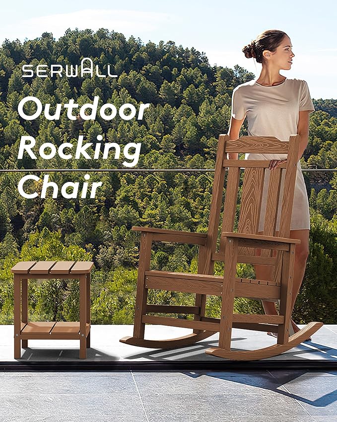 SERWALL HDPE Outdoor Rocking Chair
