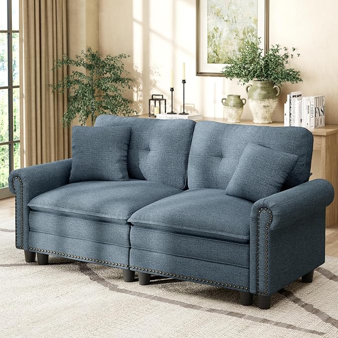 HERA'S HOUSE 73.2" Mid-Century Modern Loveseat, Oversized Sectional Couch
