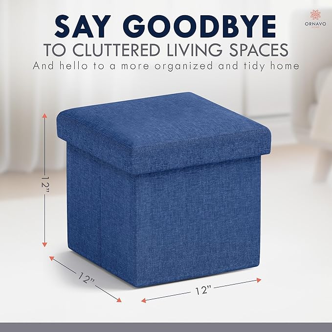 Ornavo Home Small Storage Ottoman,