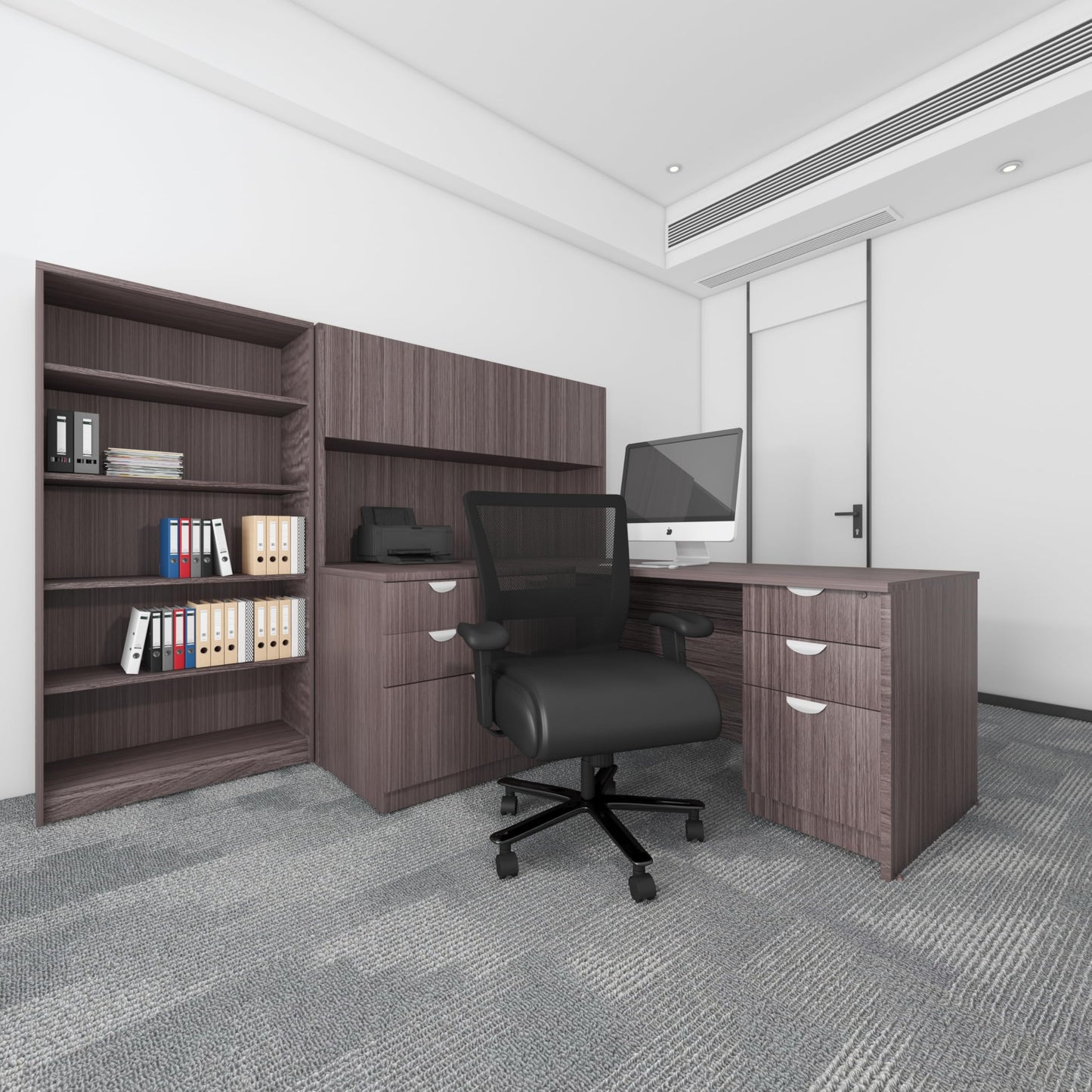 Boss Office Products Mesh Heavy Duty Chair 400 lb Weight Capacity in Black
